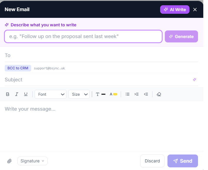Email Compose with AI